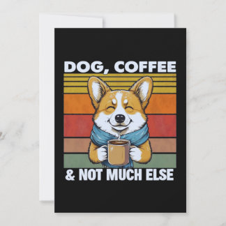 Hond- en koffieliefhebber Optionele Personalisatie Kaart