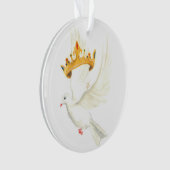 Hond en kroon ornament (voorkant)