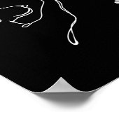 Hond en mensen slaan hand hond vriendschap vuist b poster (Hoek)