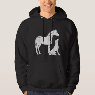 HOND- en PAARD Motief voor vrouwen en mannen. Paar Hoodie