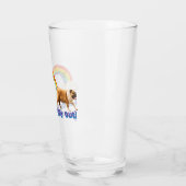 Hond- en regenbooggraffiti glas (Links)