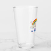 Hond- en regenbooggraffiti glas (Rechts)