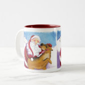 Hond en Santa Mok (Voorkant links)