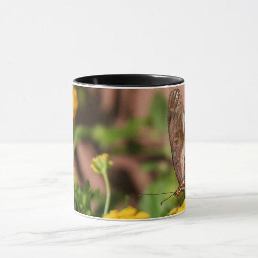 Hond en Vlinder- Monarch Wings Mok (Midden)