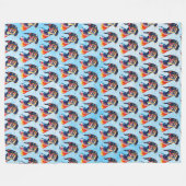 Hond Fleece Deken (Voorkant (Horizontaal))