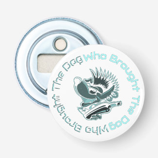 Hond flesopener button flesopener