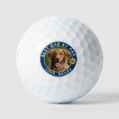 Hond Foto Beste Pap Door Par Custom Golfballen (Voorkant)