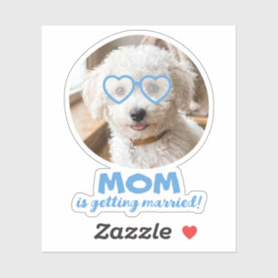 Hond Foto Bruidsmeisje Grappige Bruiloft Favoriete Sticker