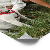 Hond Foto Collage met Monogram Poster (Hoek)