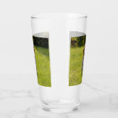 Hond foto gepersonaliseerd 2 zijdig glas (Links)