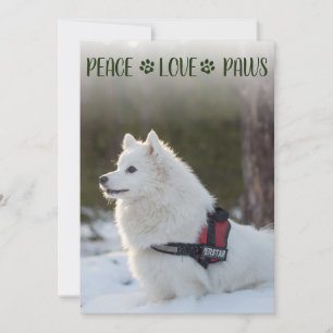 Hond Foto Kerst Platte Kaart