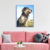 Hond foto single canvas afdruk (Insitu (Woonkamer))