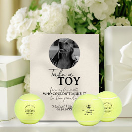 Hond Foto Trouwen Tennis Ball Favoriet Reclamebord Met Voetstuk