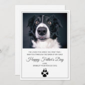 Hond Foto Vaderdag Kaart van Reddingshond (Voorkant / Achterkant)