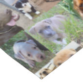 Hond fotocollage, tafelkleed (Gekanteld)