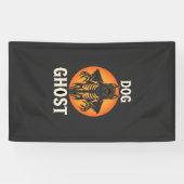 Hond Geest Halloween Horror Vector Spandoek (Horizontaal)