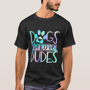 Hond Geliefde Honden Voor Kerels Hond Afdruk Hart T-shirt
