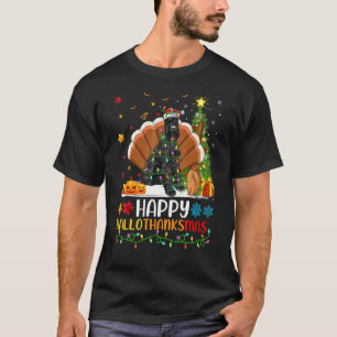 Hond Gelukkige Reuzen Schnauzer Hond Hellothanks T-shirt