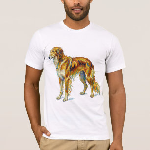 Hond Geschenk Levendig Kleurrijk Saluki Hond Desig T-shirt