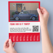 Hond Gevonden Afscheur strook Flyer (Hand)