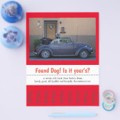 Hond Gevonden Strookje  Flyer (Enkel)