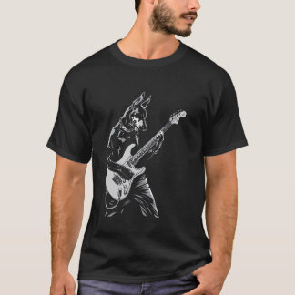 Hond Gitarist Gitaar - Dobermann Vader Moeder T-shirt