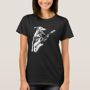 Hond Gitarist Gitaar - Greyhound Dad Mom T-shirt