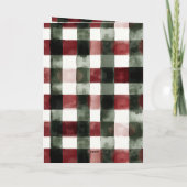 Hond Groene Trui Kerstmis Kaart (Achterkant)