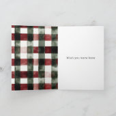 Hond Groene Trui Kerstmis Kaart (Binnen)