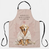 Hond Groomer Blush Elegant Schort (Voorkant)