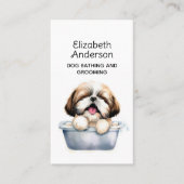 Hond Groomer Shih Tzu Afspraak Visitekaartje (Voorkant)