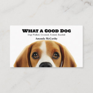 Hond Grooming Boarding Training Wandelen Visitekaartje