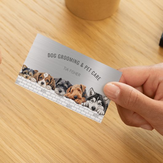 Hond Grooming QR Code Sociale Media Huisdier Sitte Visitekaartje