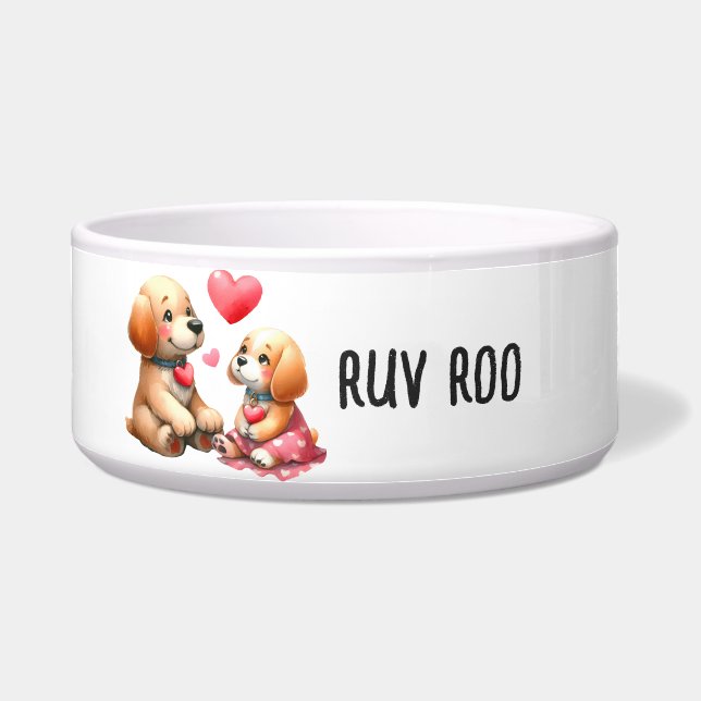 Hond - grote huisdier kommen (Voorkant)