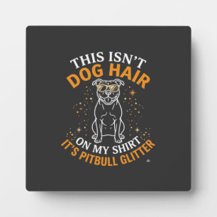 Hond Haar Pitbull Glitter Draagt Zonnebril Sterren Fotoplaat