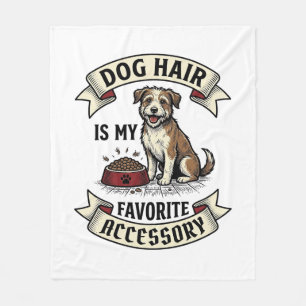 Hond Haar Shirt Vintage Gravure Grappige Hond Lief Fleece Deken