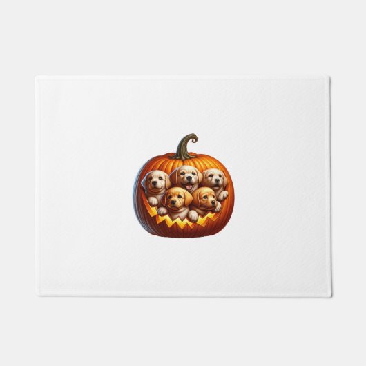 Hond Halloween Deurmat (Voorkant)