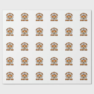 Hond Halloween Griezelige Pootjes Cadeaupapier