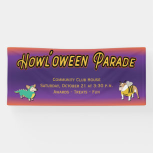 Hond Halloween Kostuum Parade Voor Honden Spandoek