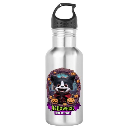 Hond Halloween Kostuum Waterfles (Voorkant)