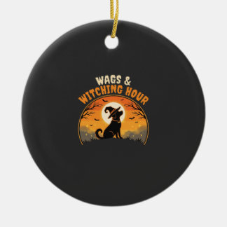Hond Halloween Maneschijn Keramisch Ornament