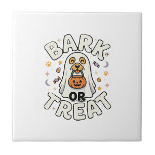 Hond Halloween Treat Squad Tegeltje