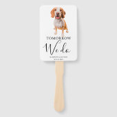 Hond Hand Fan Wedding Handwaaier (Voorkant)