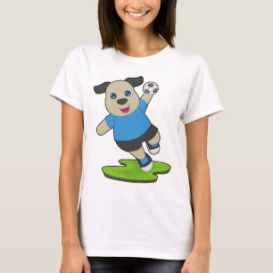 Hond Handbalspeler Handbal Sporten T-shirt