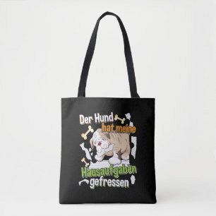 Hond heeft mijn huiswerk opgegeten - Duits leren c Draagtas