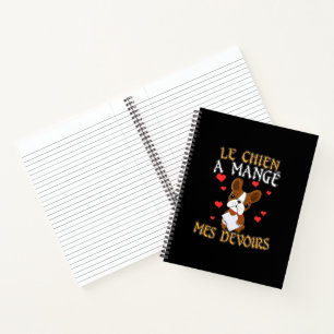 Hond Heeft Mijn Huiswerk Opgegeten - Franse Quote Notitieboek