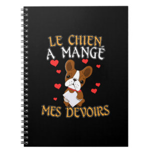 Hond Heeft Mijn Huiswerk Opgegeten - Franse Quote Notitieboek