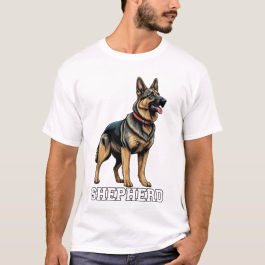 HOND HERDER T-SHIRT (Voorkant)