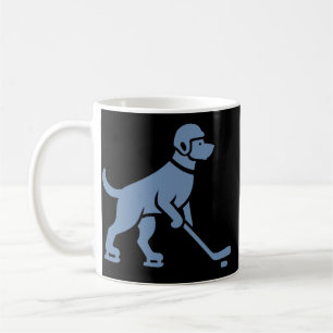 Hond Hockey Speler Silhouet Koffiemok