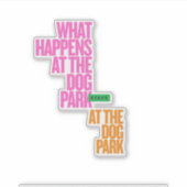 Hond hond puppy liefde grappig sticker (Voorkant)